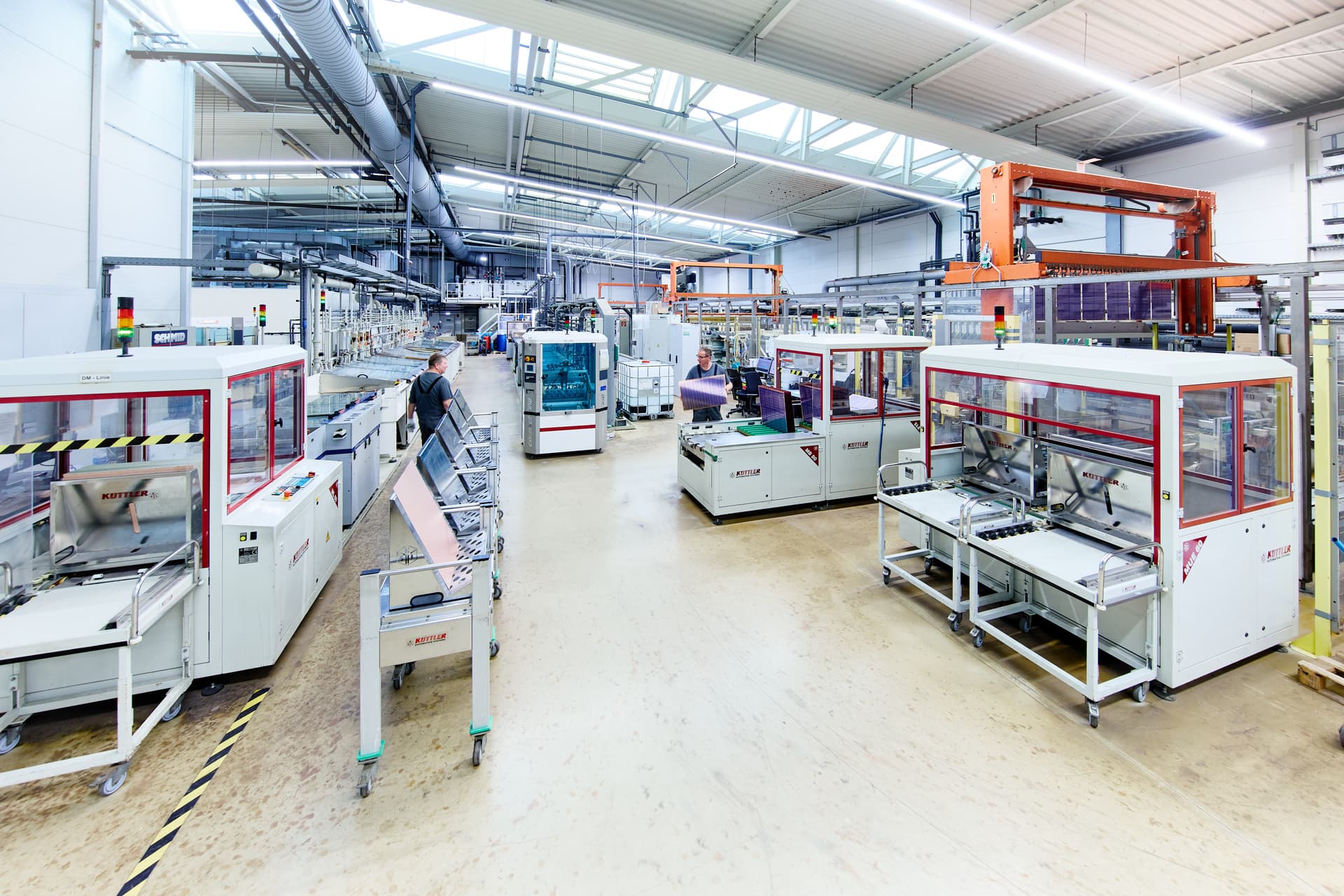 Image of printed circuit board production in Germany and Asia