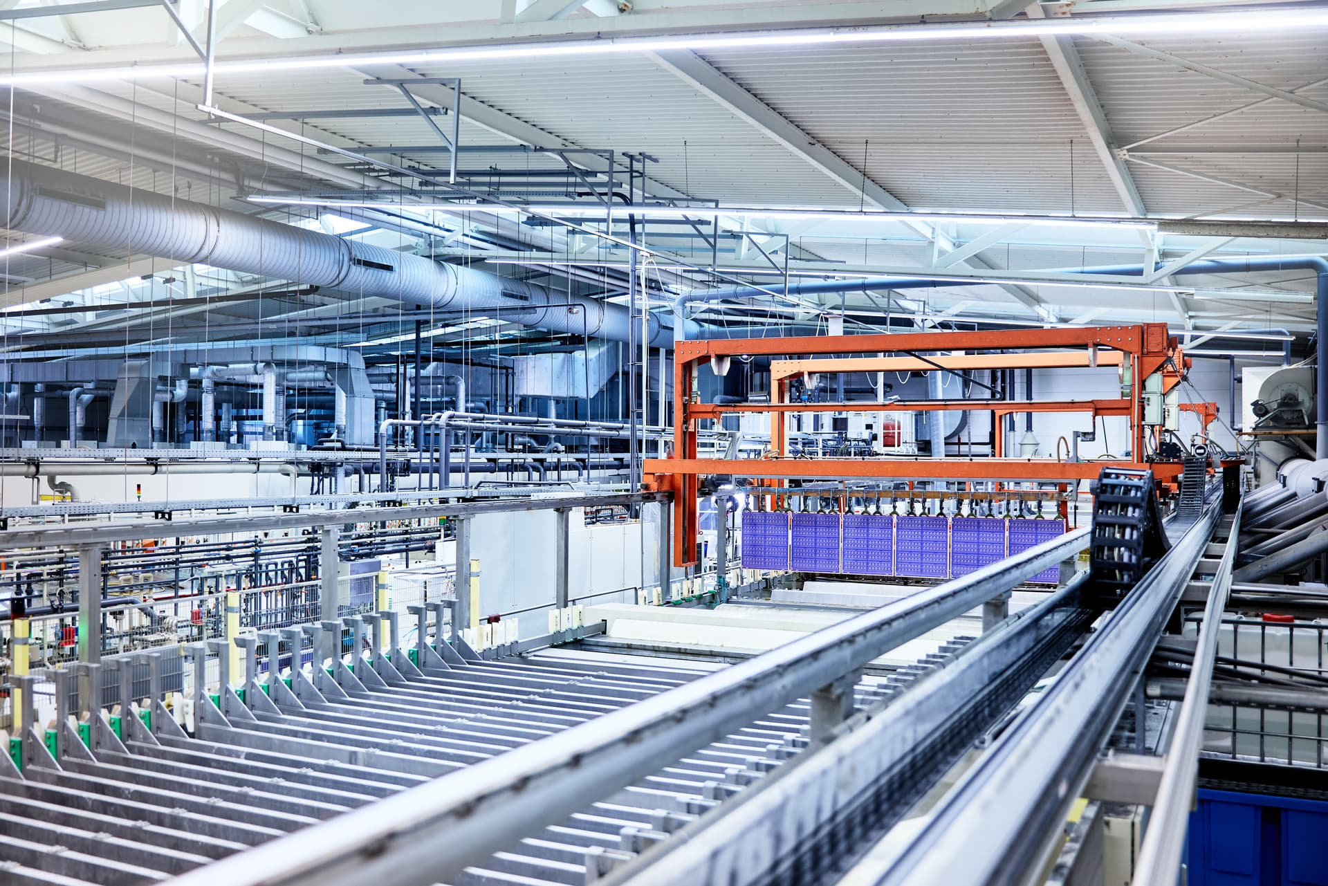 Bild von Leiterplattenfertigung in der Produktionshalle